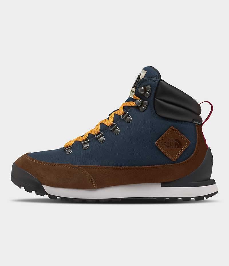 Botas de Invierno The North Face Back-To-Berkeley IV Textil Impermeables Hombre Azules Marrones | CHILE-NCYQS