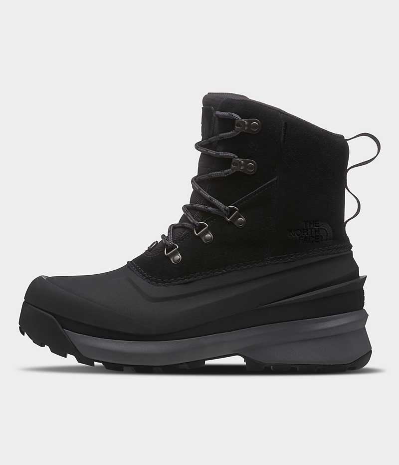 Botas de Invierno The North Face Chilkat V Encaje Impermeables Hombre Negras | CHILE-GOPWC