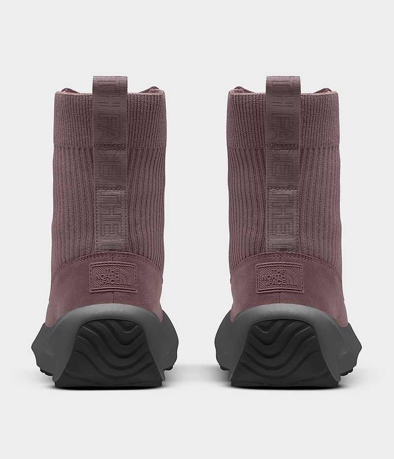 Botas de Invierno The North Face Halseigh Knit Mujer Fucsia | CL-AFTBZ