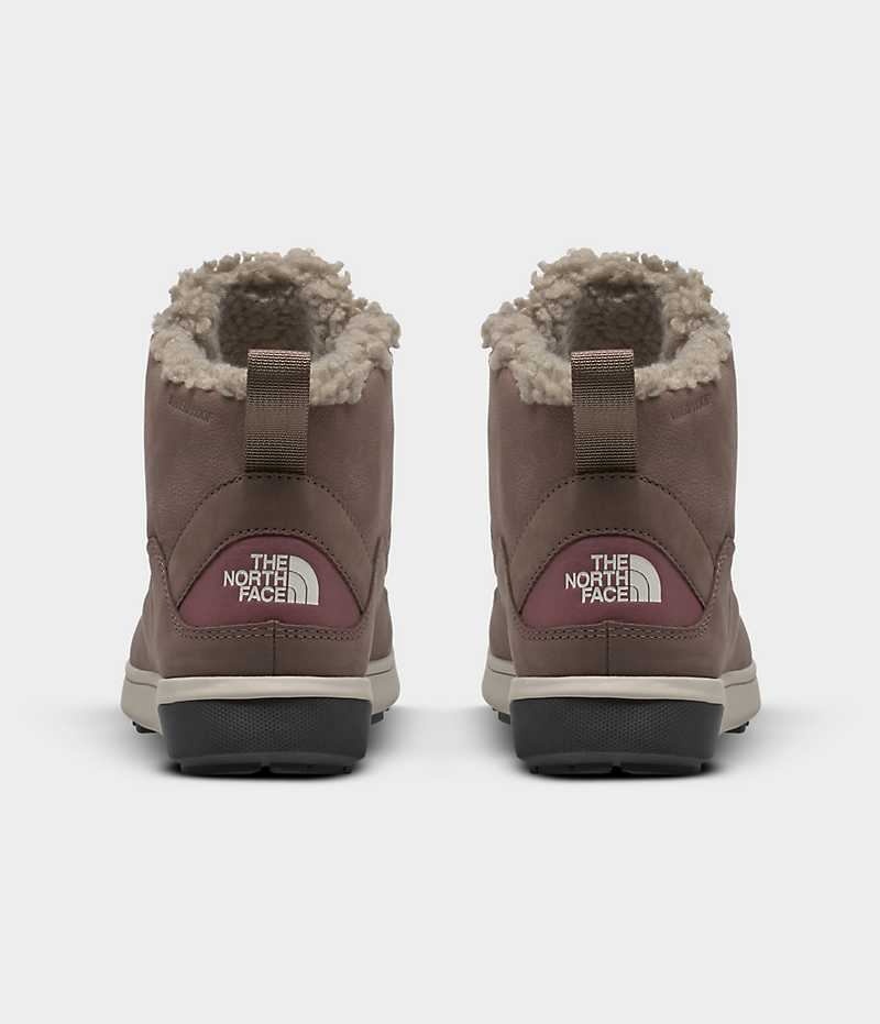 Botas de Invierno The North Face Sierra Mid Encaje Impermeables Mujer Marrones | CL-HKXRD