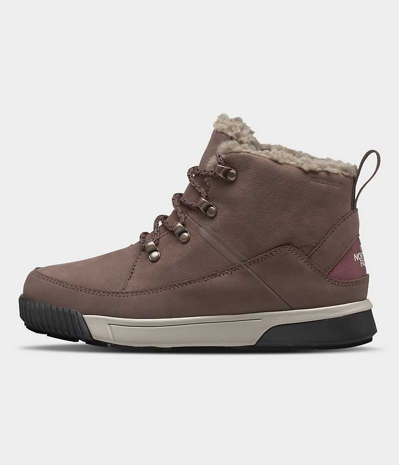 Botas de Invierno The North Face Sierra Mid Encaje Impermeables Mujer Marrones | CL-HKXRD