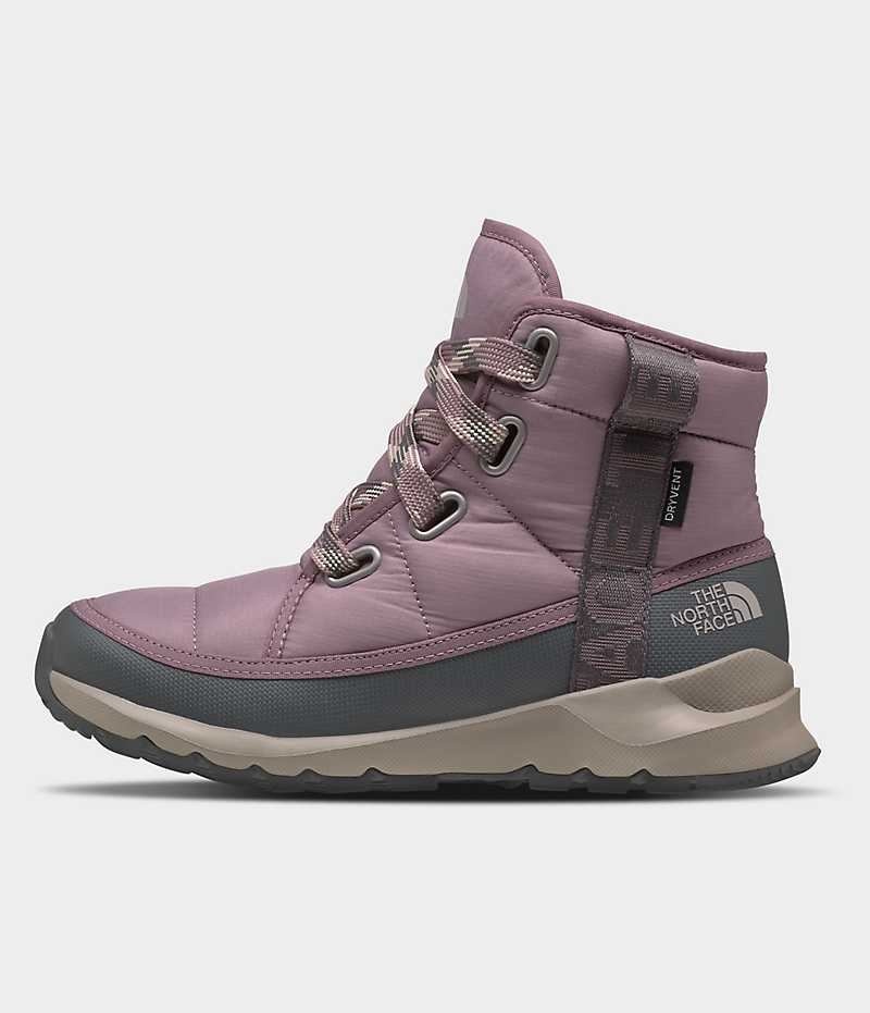 Botas de Invierno The North Face ThermoBall™ Encaje Up Luxe Impermeables Mujer Fucsia | CL-NTOGY