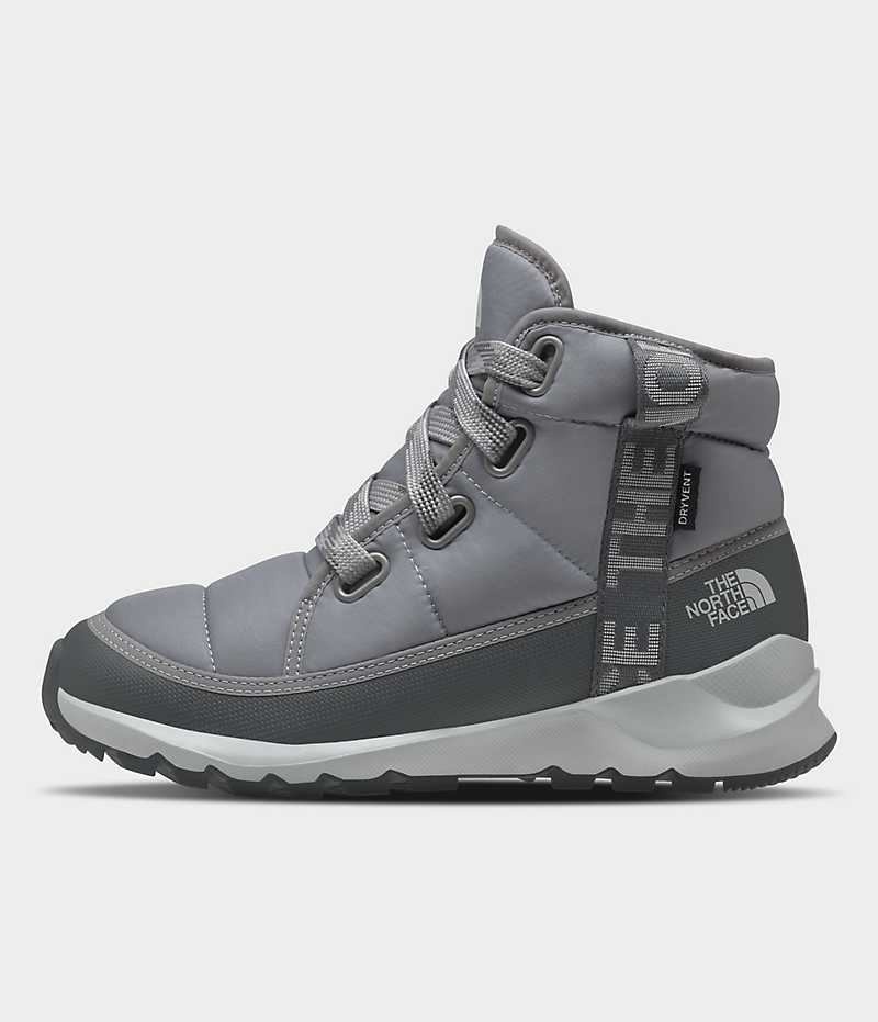 Botas de Invierno The North Face ThermoBall™ Encaje Up Luxe Impermeables Mujer Gris | CHILE-HFGZD