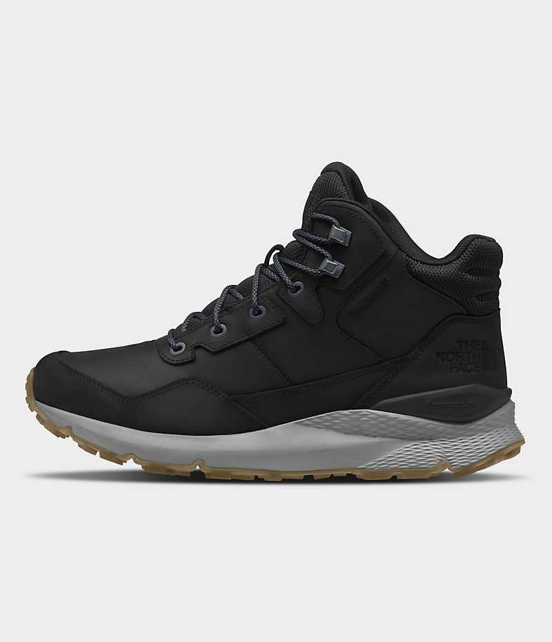 Botas de Invierno The North Face Vals II Mid Cuero Impermeables Hombre Negras | CHILE-LHWZK