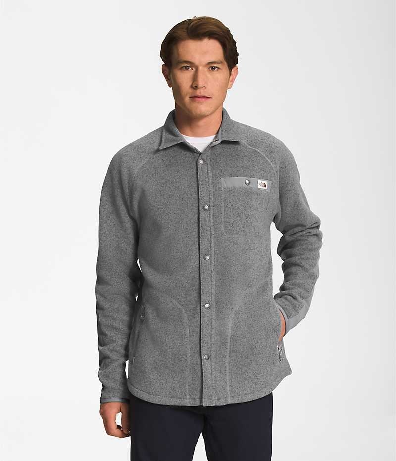 Camisa The North Face Gordon Lyons Shacket Hombre Gris | CHILE-TOXFA