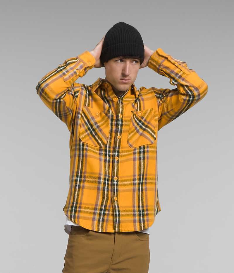 Camisa The North Face Valley Twill Flannel Hombre Doradas | CHILE-DFECW