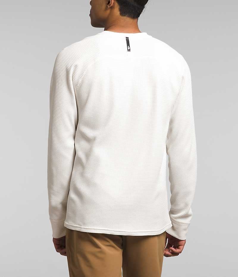 Camiseta The North Face Canyon Fog Thermal Long Sleeve Henley Hombre Blancas | CHILE-FDRSL