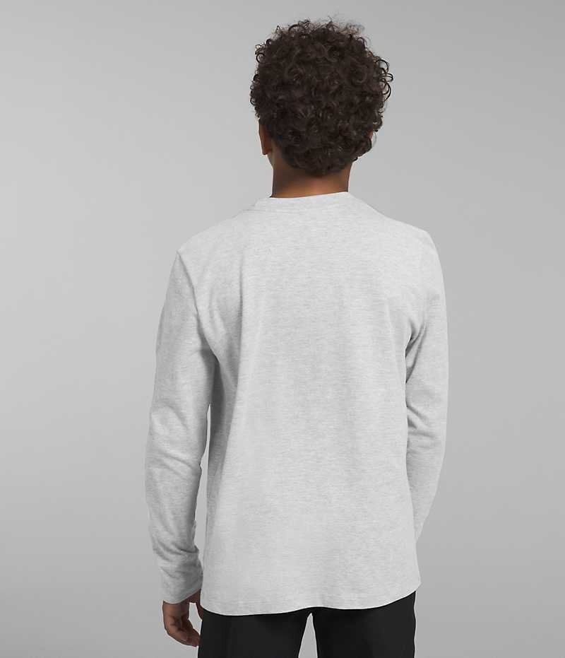 Camiseta The North Face Long Sleeve Estampadas Niño Gris Claro | CL-FRTPX