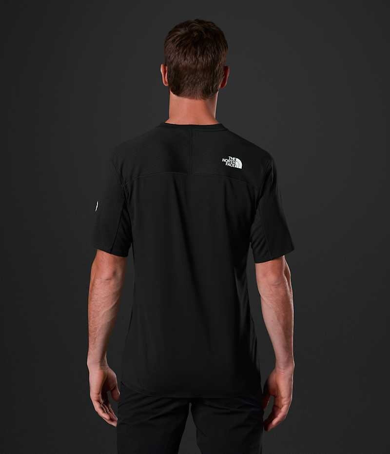 Camiseta The North Face Summit Series Crevasse Corta Sleeve Hombre Negras | CL-SQBWD