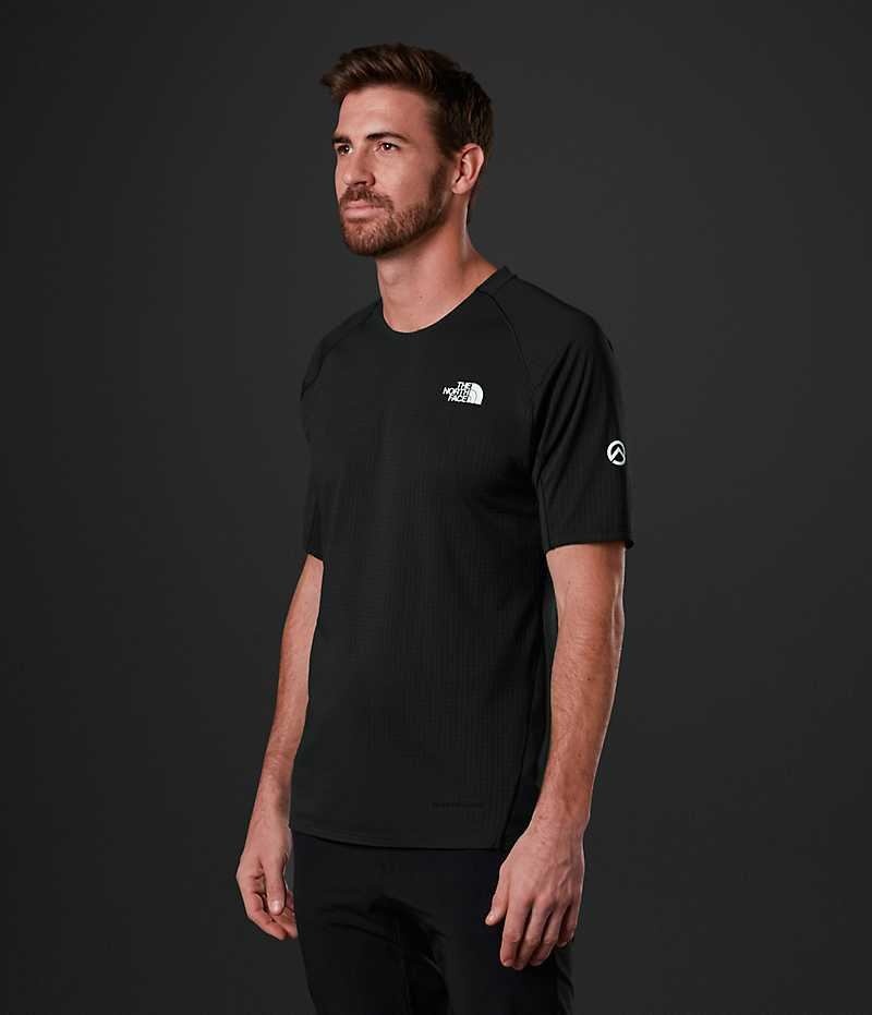 Camiseta The North Face Summit Series Crevasse Corta Sleeve Hombre Negras | CL-SQBWD