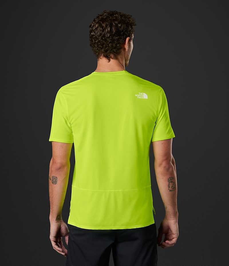 Camiseta The North Face Summit Series High Trail Run Corta Sleeve Hombre Verde | CL-TKPSO