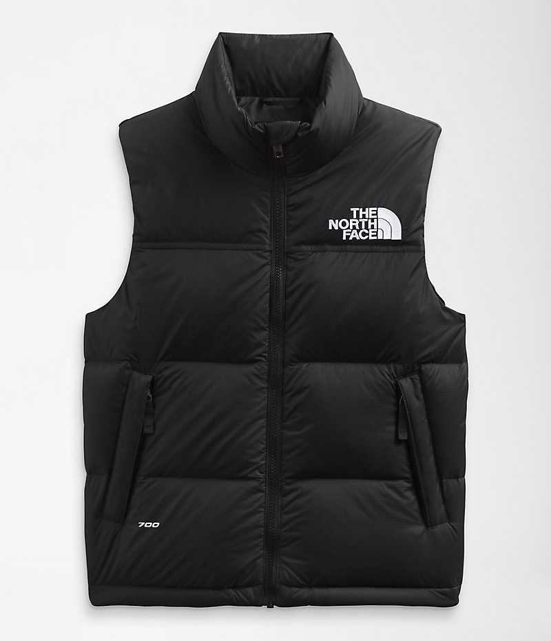 Chaleco The North Face 1996 Retro Nuptse Niño Negras | CHILE-EZIMO