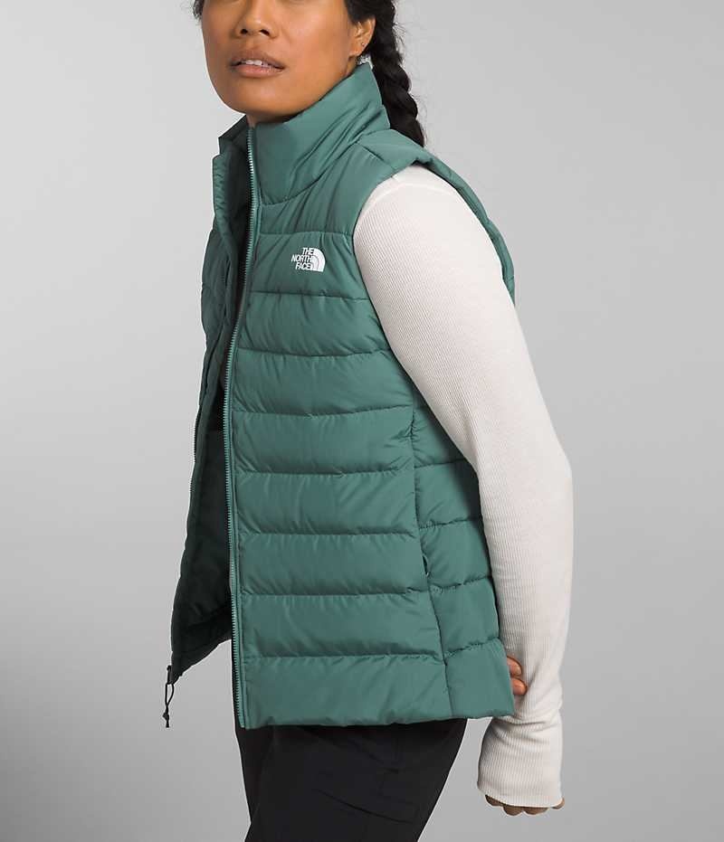 Chaleco The North Face Aconcagua 3 Mujer Verde | CL-LZBOM