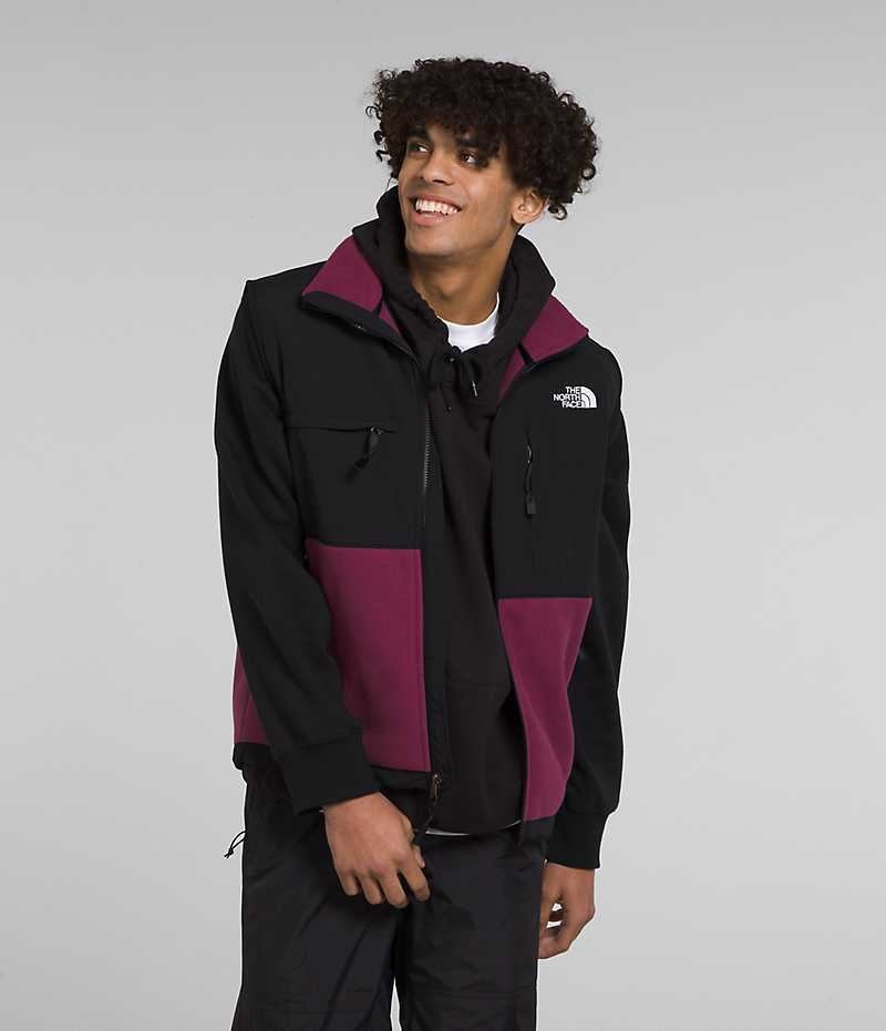 Chaleco The North Face Denali Hombre Fucsia Negras | CL-AVWMN