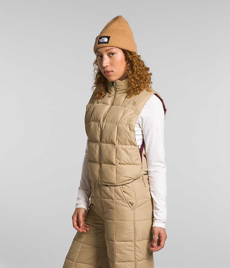 Chaleco The North Face Lhotse Reversible Mujer Kaki | CHILE-TDCLR