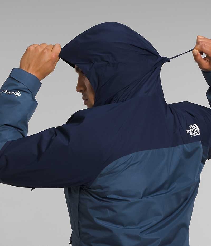 Chaqueta Con Capucha The North Face Mountain Light Triclimate® GTX Hombre Azules | CHILE-DHGIY