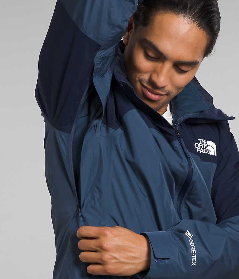 Chaqueta Con Capucha The North Face Mountain Light Triclimate® GTX Hombre Azules | CHILE-DHGIY