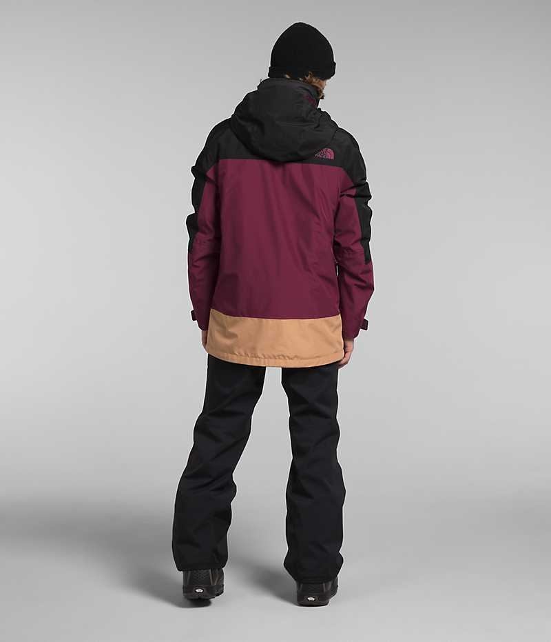 Chaqueta Con Capucha The North Face ThermoBall™ Eco Snow Triclimate® Hombre Fucsia Negras | CHILE-LQOYM