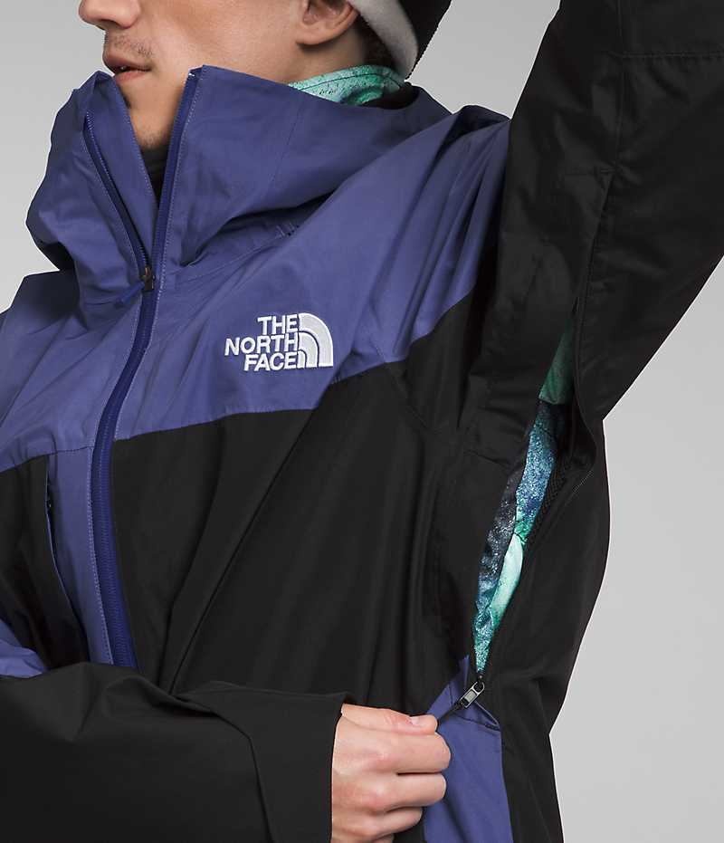 Chaqueta Con Capucha The North Face ThermoBall™ Eco Snow Triclimate® Hombre Azules Negras | CL-AHFME