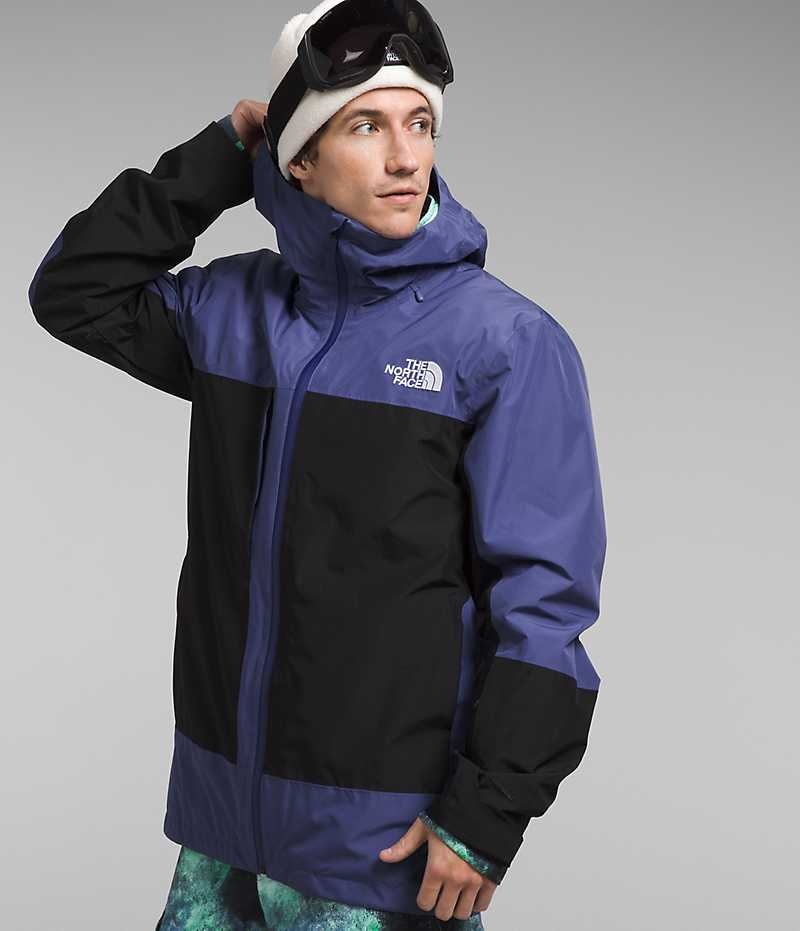 Chaqueta Con Capucha The North Face ThermoBall™ Eco Snow Triclimate® Hombre Azules Negras | CL-AHFME