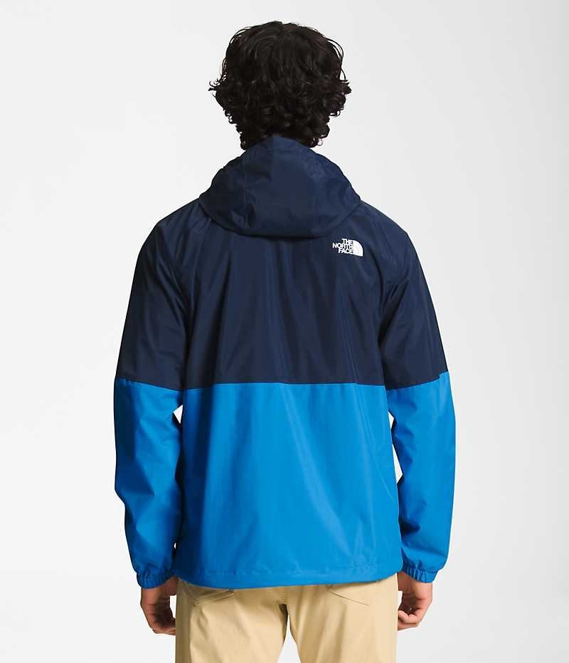 Chaqueta Impermeable The North Face Antora Hoodie Hombre Azul Marino Azules | CHILE-LAXNB