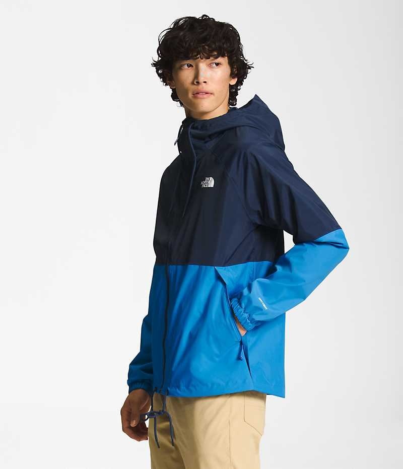 Chaqueta Impermeable The North Face Antora Hoodie Hombre Azul Marino Azules | CHILE-LAXNB