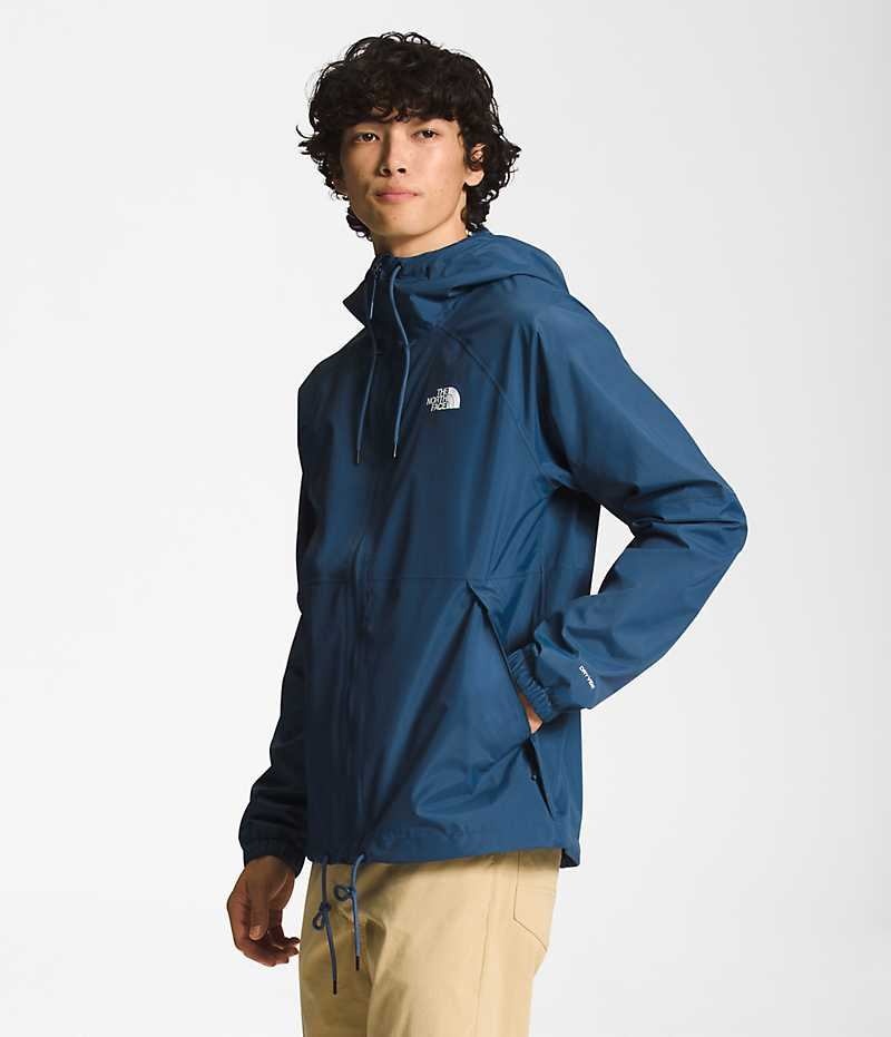 Chaqueta Impermeable The North Face Antora Hoodie Hombre Azules | CHILE-NWFPB