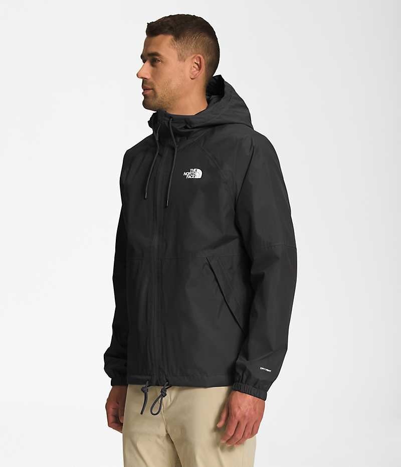 Chaqueta Impermeable The North Face Antora Hoodie Hombre Negras | CHILE-LAKGE