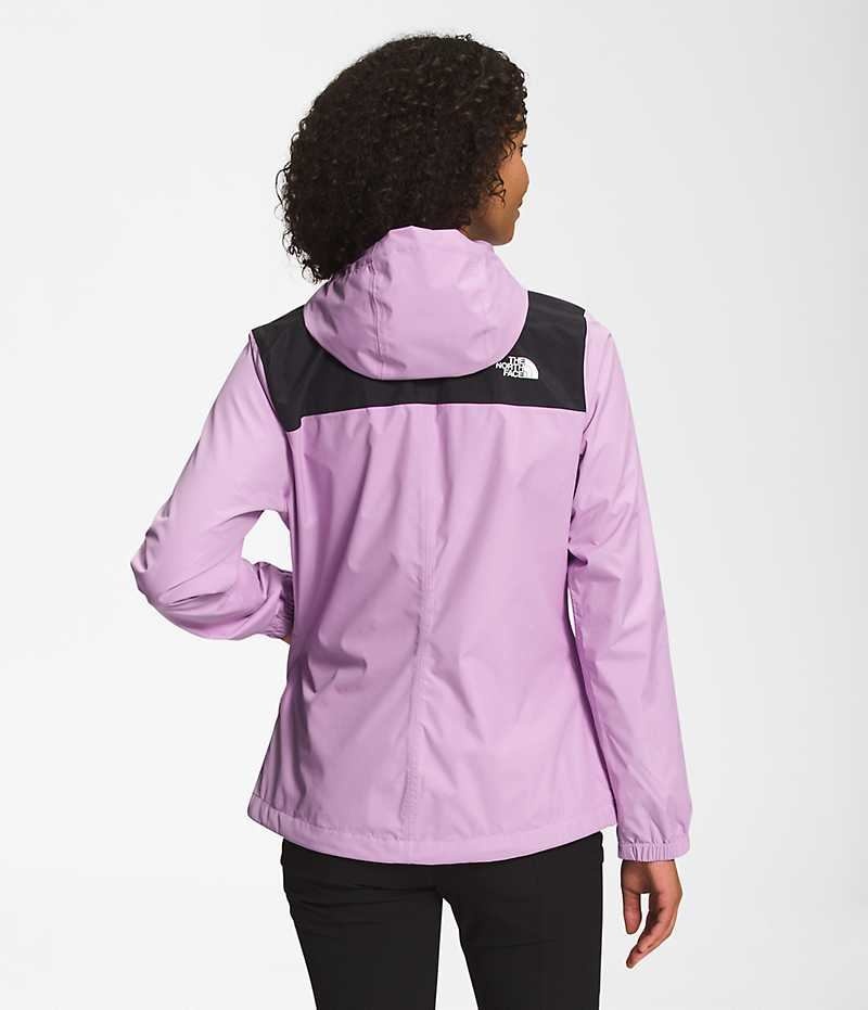 Chaqueta Impermeable The North Face Antora Mujer Lavanda | CHILE-ULHSC