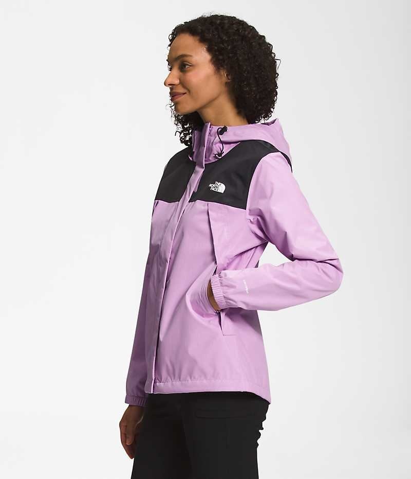 Chaqueta Impermeable The North Face Antora Mujer Lavanda | CHILE-ULHSC