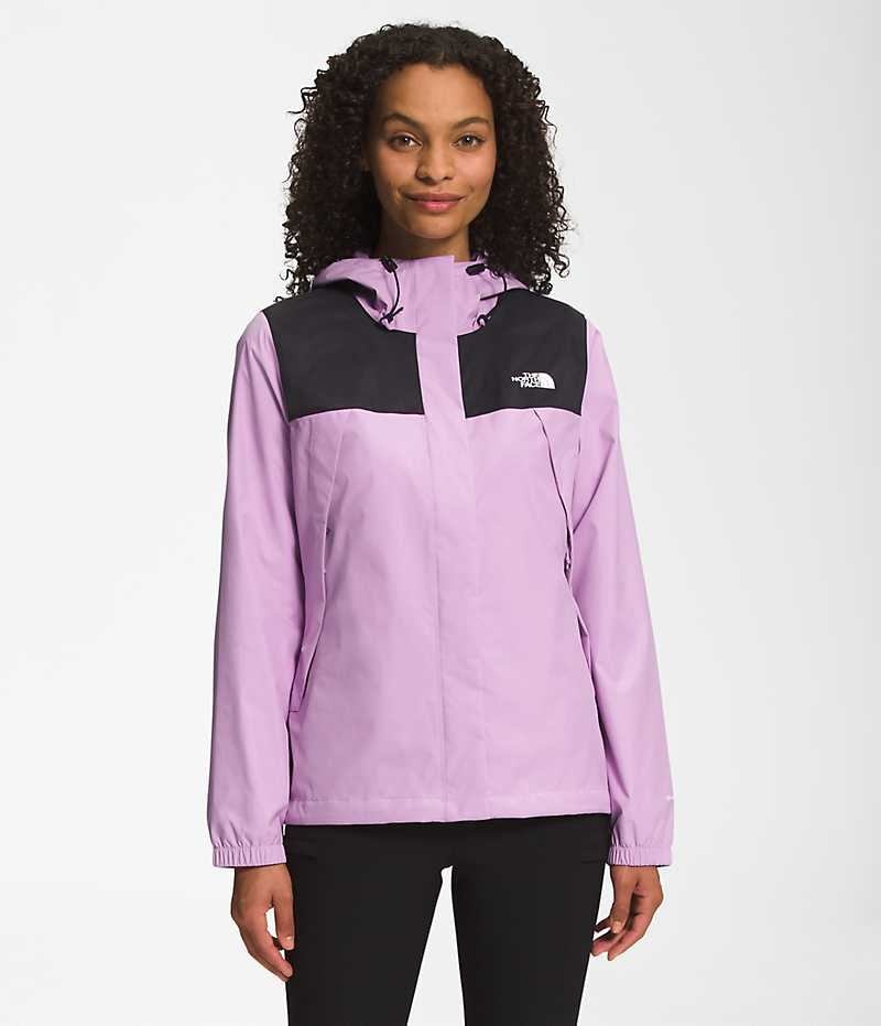 Chaqueta Impermeable The North Face Antora Mujer Lavanda | CHILE-ULHSC