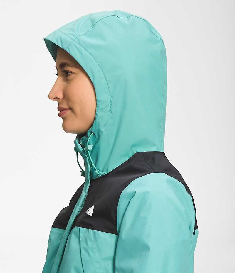 Chaqueta Impermeable The North Face Antora Mujer Turquesa | CHILE-ANGFM