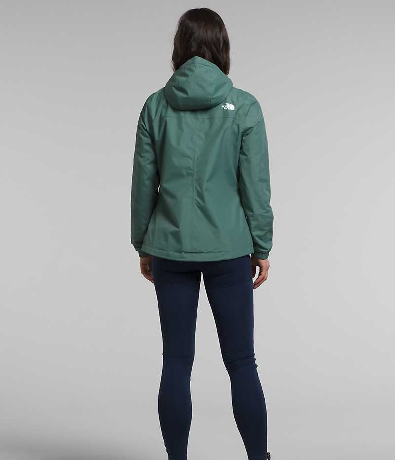 Chaqueta Impermeable The North Face Antora Mujer Verde | CL-BVTJC