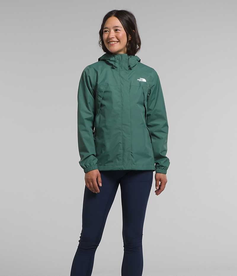 Chaqueta Impermeable The North Face Antora Mujer Verde | CL-BVTJC