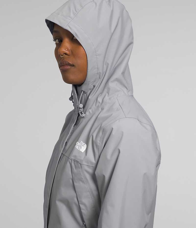 Chaqueta Impermeable The North Face Antora Mujer Gris | CHILE-TRIPW