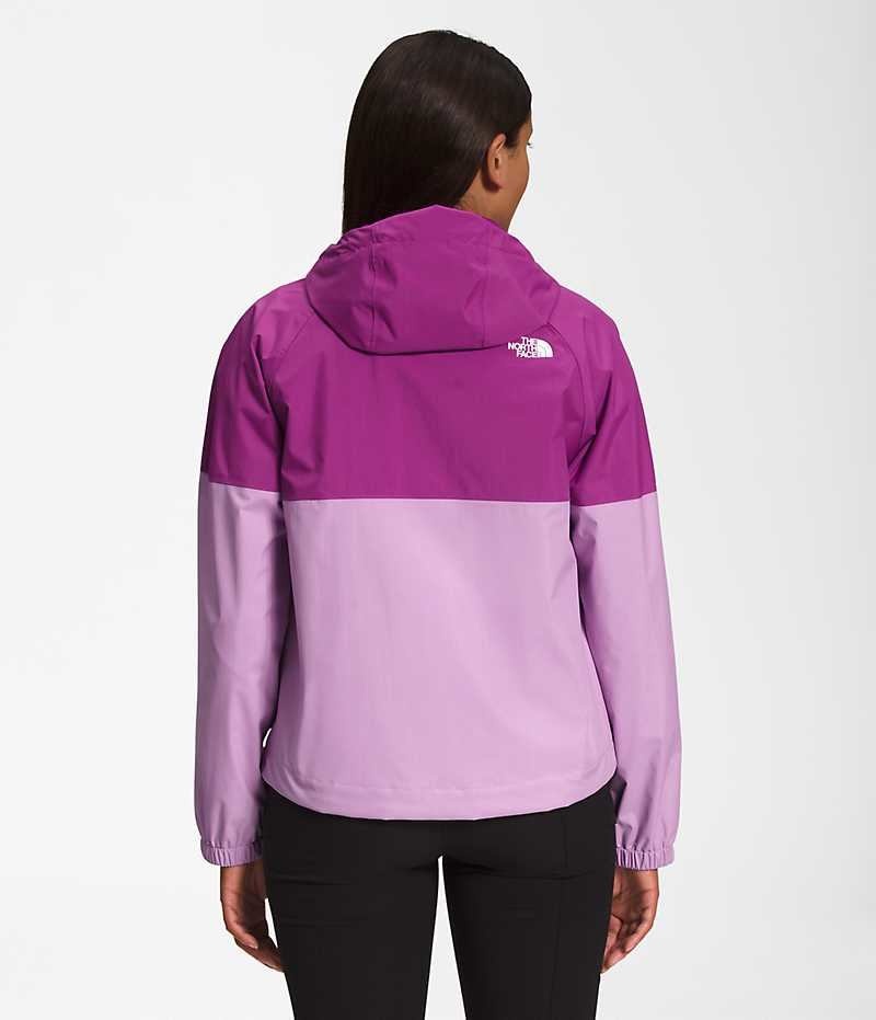 Chaqueta Impermeable The North Face Antora Hoodie Mujer Moradas | CL-QKBWO