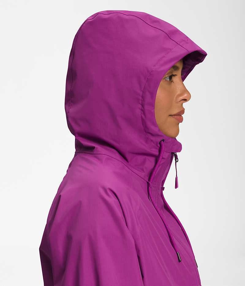 Chaqueta Impermeable The North Face Antora Hoodie Mujer Moradas | CL-QKBWO