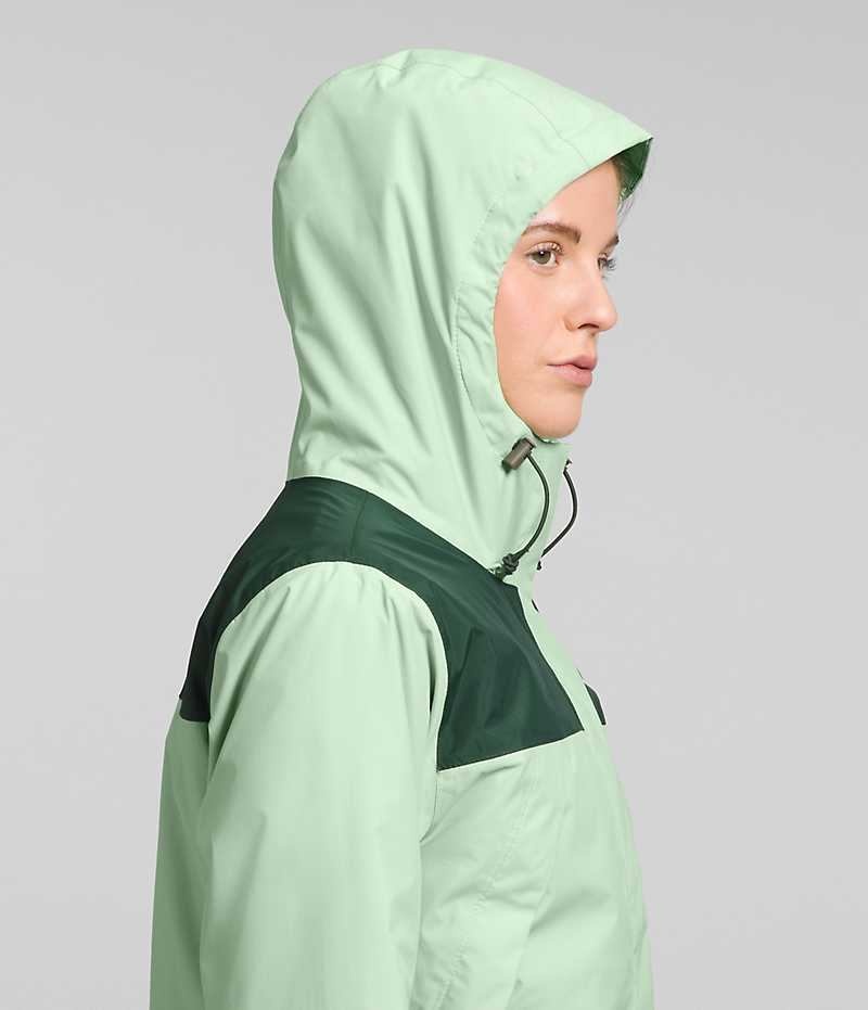 Chaqueta Impermeable The North Face Antora Triclimate® Mujer Verde Menta | CHILE-YOWKG