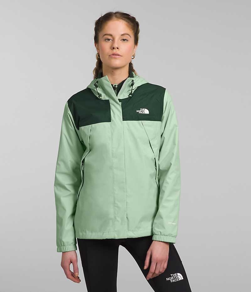 Chaqueta Impermeable The North Face Antora Triclimate® Mujer Verde Menta | CHILE-YOWKG