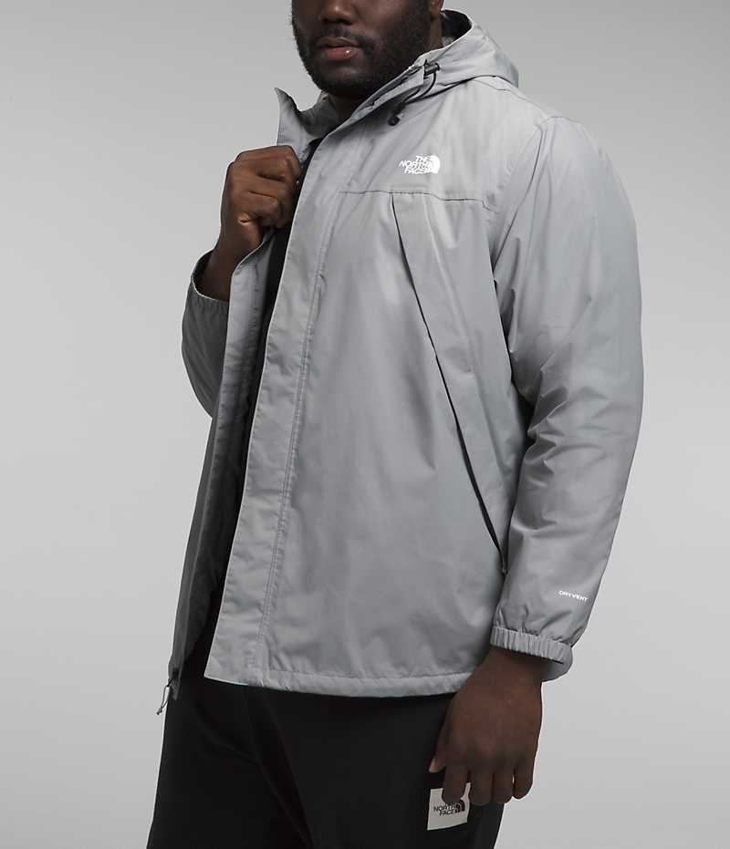 Chaqueta Impermeable The North Face Big Antora Hombre Gris | CL-WRTJO