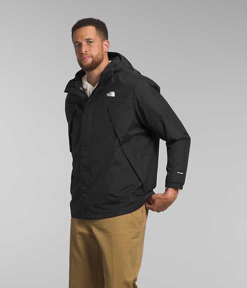 Chaqueta Impermeable The North Face Big Antora Hombre Negras | CHILE-OENLV