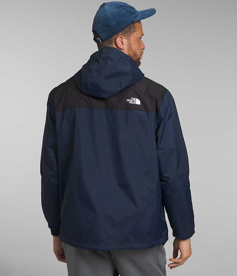 Chaqueta Impermeable The North Face Big Antora Hombre Azul Marino Negras | CL-XJGBI