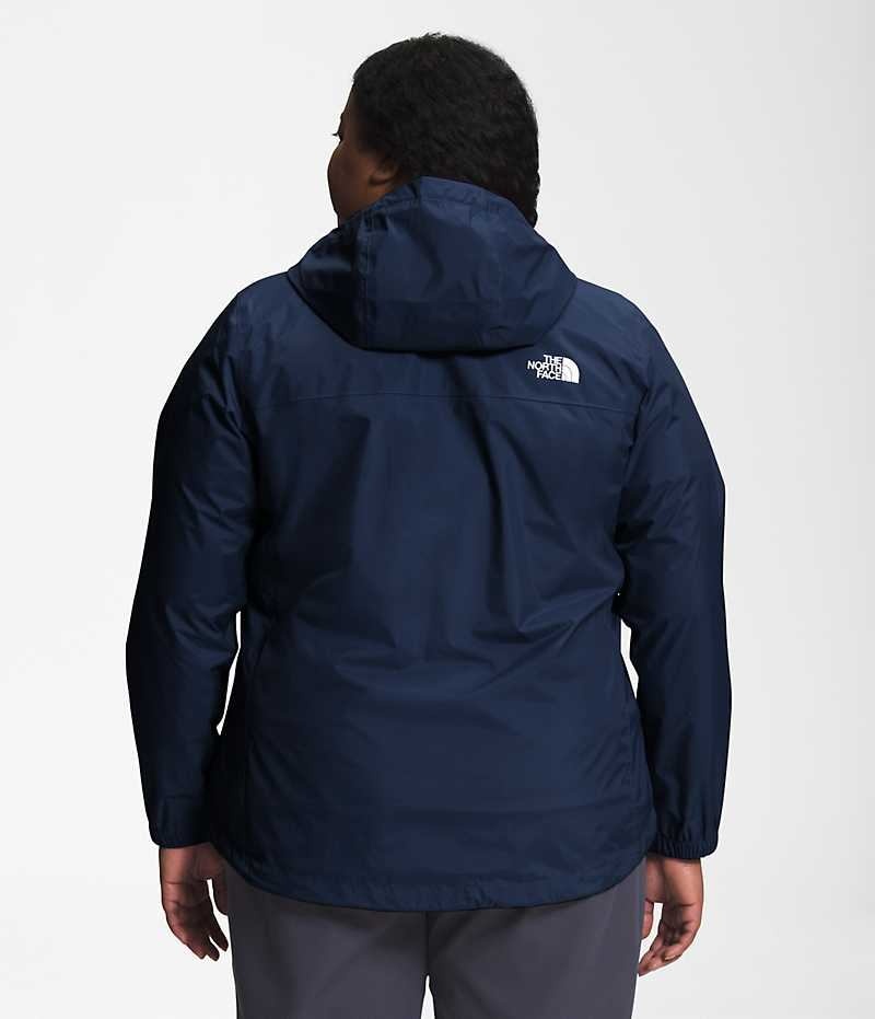 Chaqueta Impermeable The North Face Plus Antora Mujer Azul Marino | CL-YNKFS