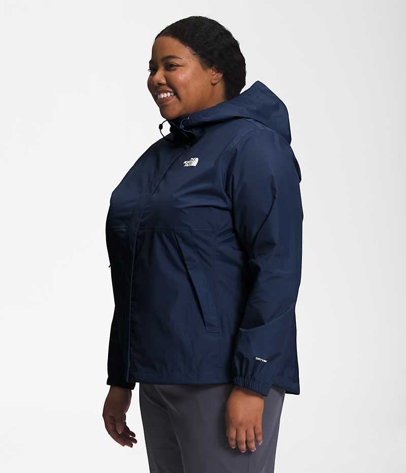 Chaqueta Impermeable The North Face Plus Antora Mujer Azul Marino | CL-YNKFS