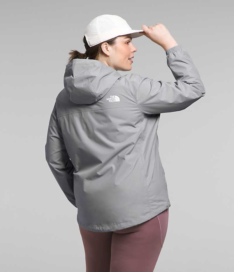 Chaqueta Impermeable The North Face Plus Antora Mujer Gris | CL-JEMYU