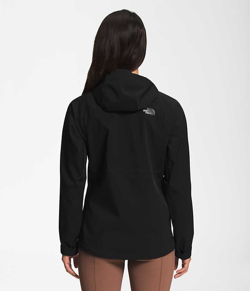 Chaqueta Impermeable The North Face Valle Vista Stretch Mujer Negras | CHILE-XEMPW