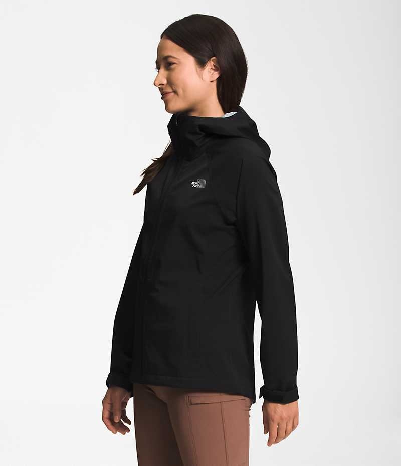 Chaqueta Impermeable The North Face Valle Vista Stretch Mujer Negras | CHILE-XEMPW