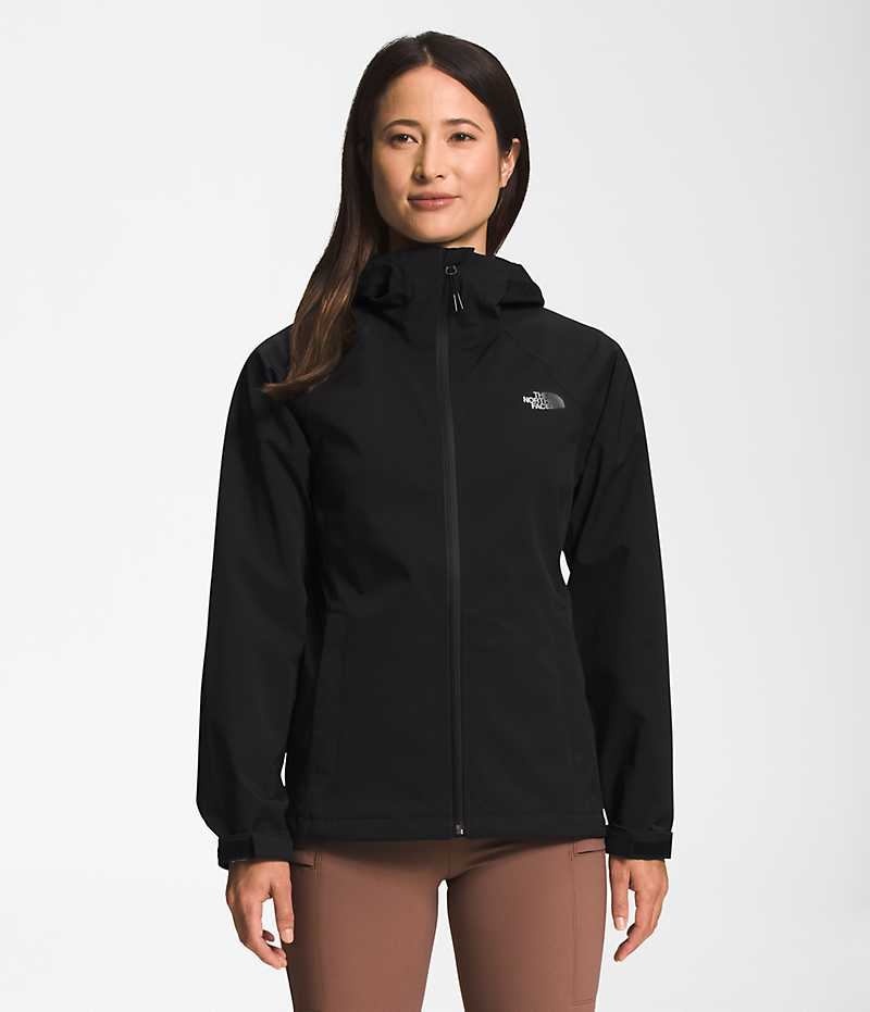 Chaqueta Impermeable The North Face Valle Vista Stretch Mujer Negras | CHILE-XEMPW