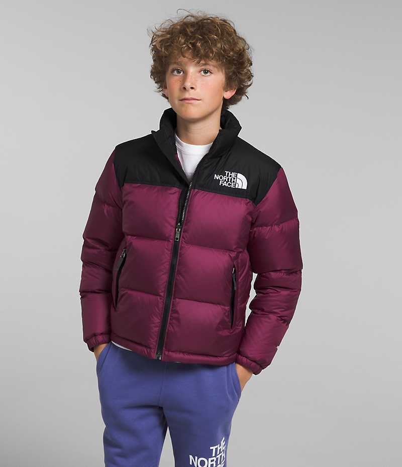 Chaqueta Plumas The North Face 1996 Retro Nuptse Niño Burdeos | CL-SYGJX