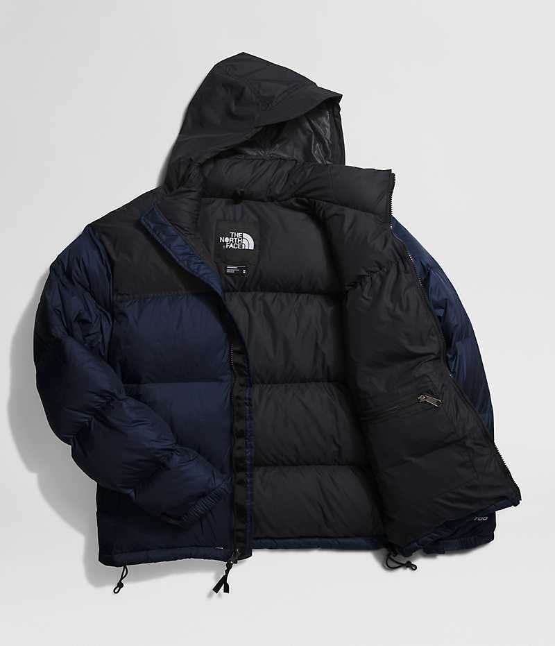 Chaqueta Plumas The North Face 1996 Retro Nuptse Hombre Azul Marino Negras | CL-EYVLN